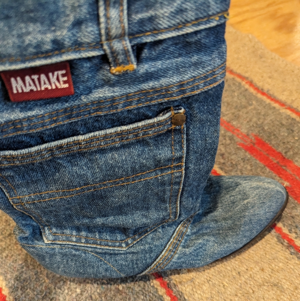 Matake Denim Boots with pockets